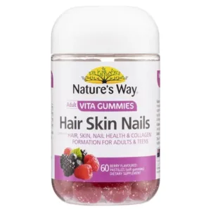 Natures Way Hair skin Nails 60 gummies