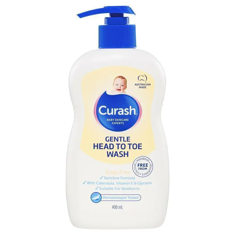 Curash gentle head to toe wash 400ml